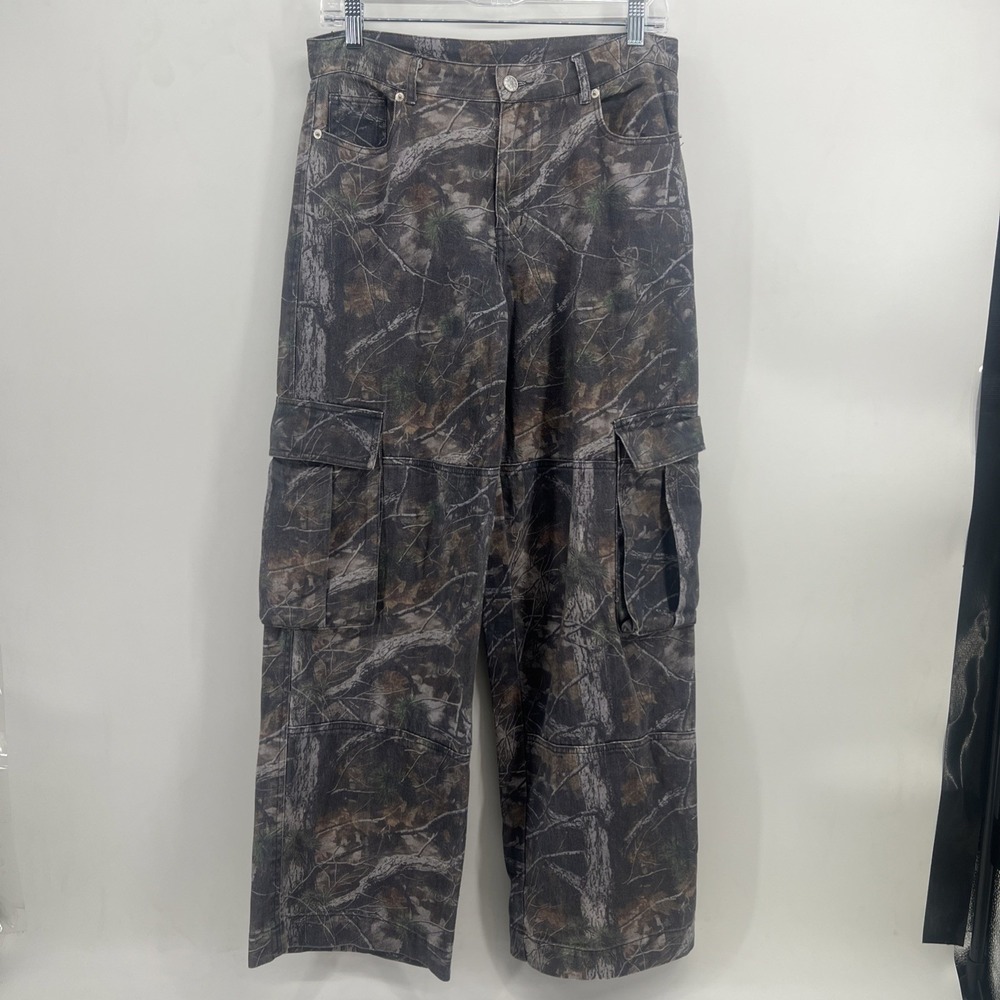 Altard State Deven Camo Cargo Pants Dark Camo Brown Multi Size S